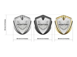 Pontiac Emblema Metal Insignia Rápido Estilo Fulgente Toque